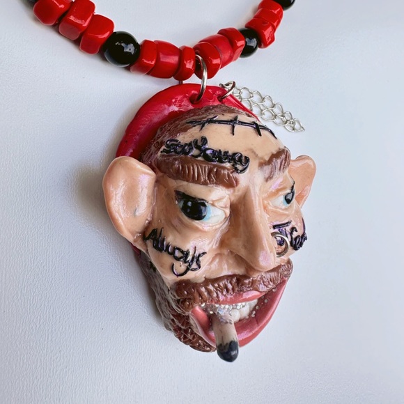 POST MALONE NECKLACE HANDMADE - Picture 3 of 4